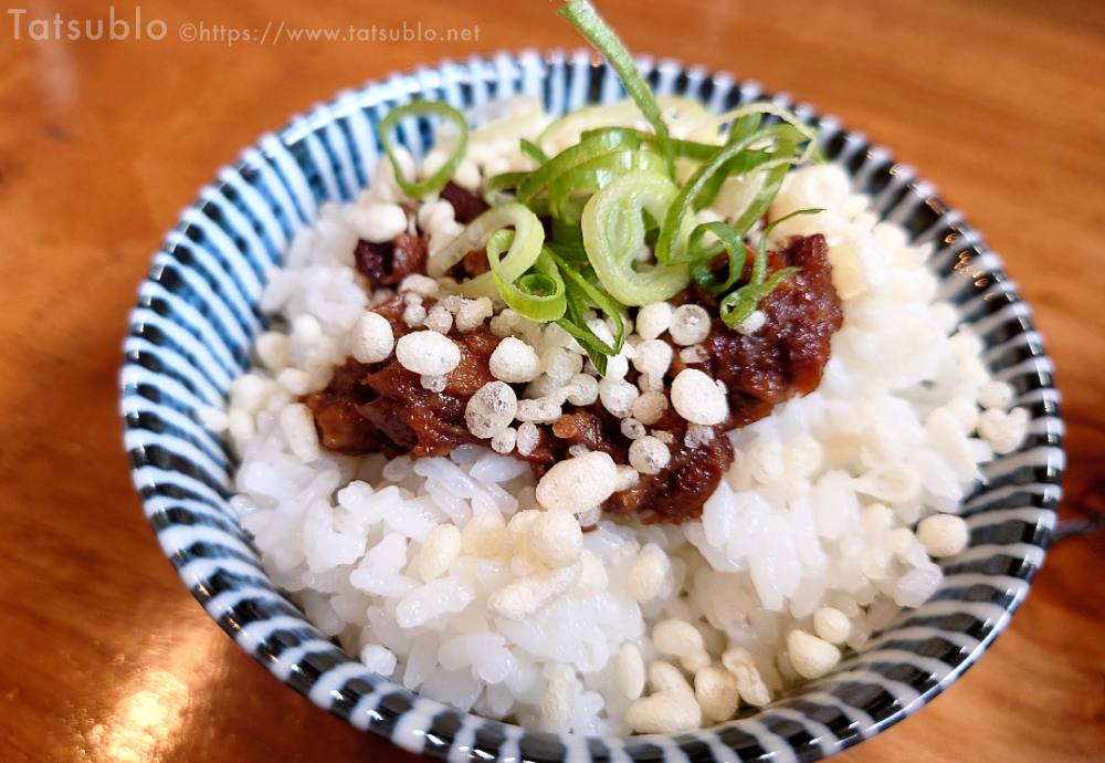 飯物の「チャーシューたぬき飯」