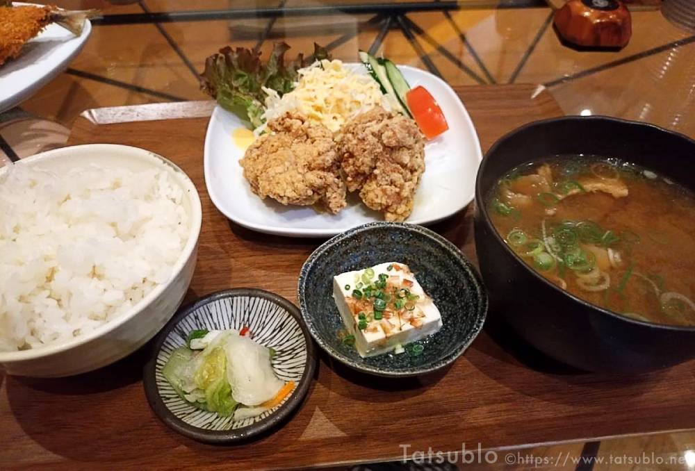 「豚汁&唐揚げ定食」