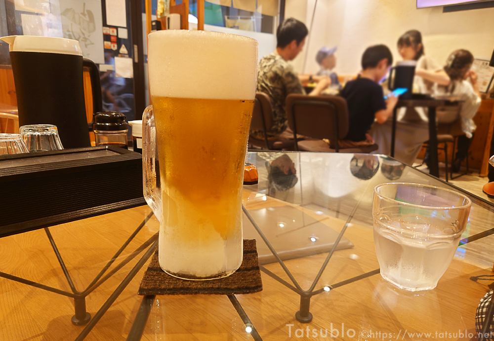 先ず最初はビール。