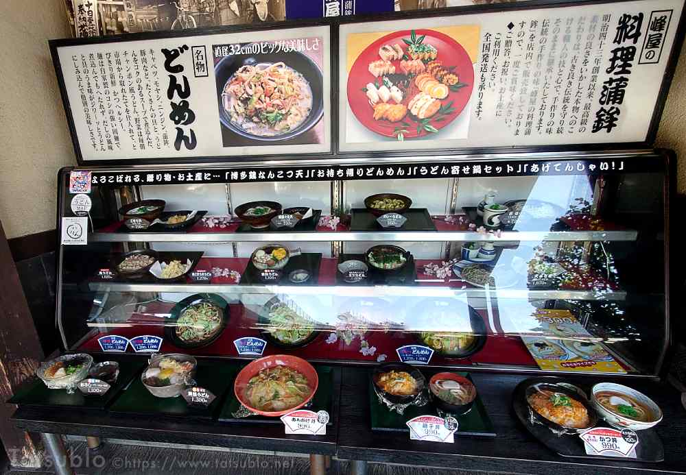 お店のすぐ右には、料理のサンプルが。