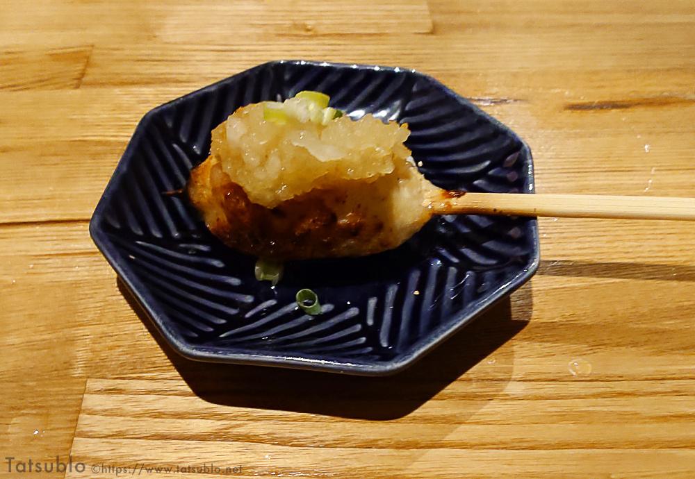 「柚子胡椒おろしつくね」